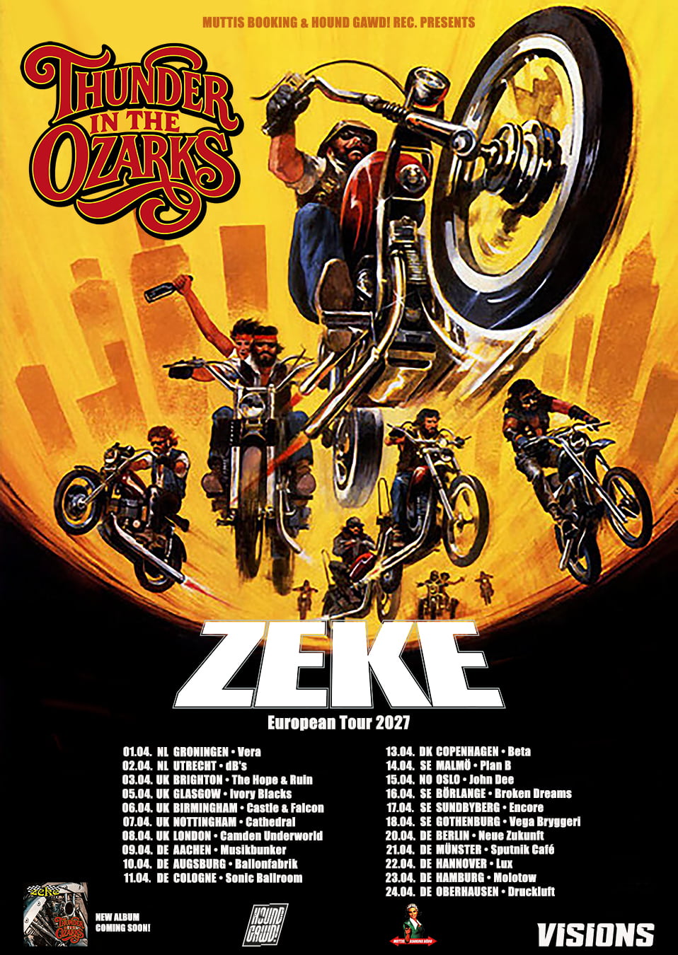 ZEKE’s ‘Thunder In The Ozarks’ European tour 2027