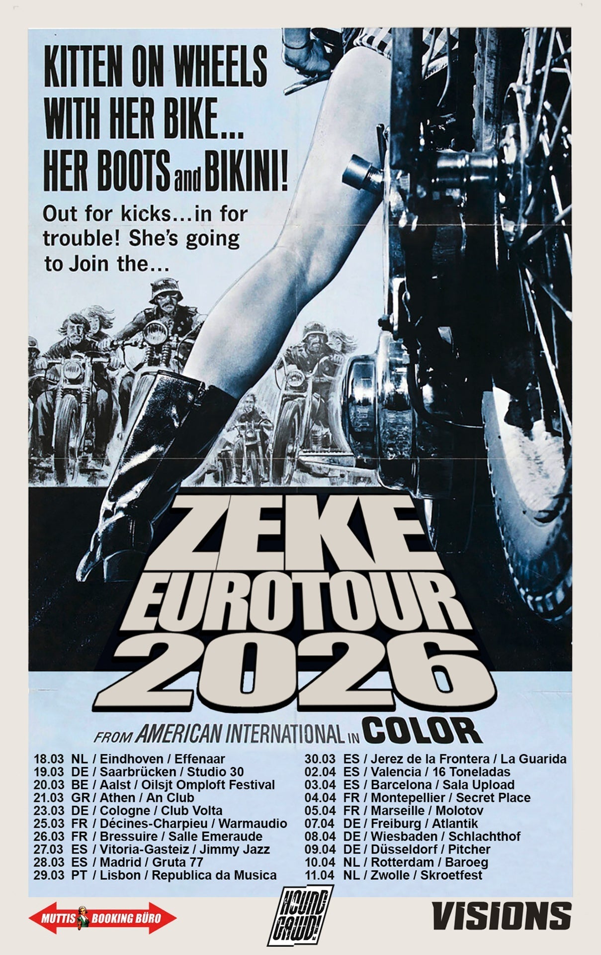 ZEKE Euro Tour 2026 – Fast, Loud & Relentless Punk Rock